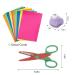 Incraftables 6pcs Decorative Edge Craft Scissors + 10pcs Paper Punch Shapes & Colorful Papers - Perfect for DIY Scrapbooking Projects - Buy Online on GoSupps.com