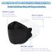 60pcs KF94 Disposable Black Masks | 4 Layers Protection | 95% Filter Efficiency | Double Line Nasal Frame | Breathable & Comfortable | For Men & Women | Daily Use | Individually Packaged - Buy Online on GoSupps.com