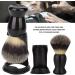 Sluffs Beard Brush & Holder Set | Professional Acrylic Stand for Men | Beard Care & Razor Tool in Black - Buy Online on GoSupps.com