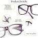 Lightweight Fashion Square Reading Glasses for Men & Women | Anti Headache/Eye Strain | NO.8082 Black 1.0x | International Shipping - Buy Online on GoSupps.com