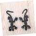 Feltelectr 10-Pack Halloween Gecko Toys - Creepy Simulation Gifts & Decor | Black 3.5x8cm Models for Spooky Fun - Buy Online on GoSupps.com