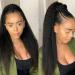 Ponytail Extension Human Hair Ponytail Kinky Straight Wrap Around Ponytail Extensions Brazilian Remy Hair Yaki Pony Tail Hairpiece Clip In Ponytail Extensions Ponytail Hairpiece for Women (Size : 16 16inches 100g - Buy Online on GoSupps.com