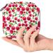 Red Cherry Menstrual Pad Bag with Zipper | Ladies Napkin Pouch & Tampons Collection Bag for Women & Girls - Shop Internationally - Buy Online on GoSupps.com