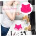 FRCOLOR 3pcs Fox Scrub Makeup Brushes & Cleaning Mat | Dry Brush Cleaner & Color Remover | Beauty Tools for Effortless Makeup Cleaning - Buy Online on GoSupps.com