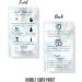 Lash Extension Aftercare Cards 50 Pack | 3.5x2 Business Card Size | Non-Reflective Matte Rainbow Holographic Design | After Care for 2-3 Week Fillers - Buy Online on GoSupps.com