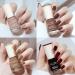 Autumn Nail Polish Nail Varnish Set - Long Lasting Nude White Brown Nail Varnish - Non-Toxic Holographic Nail Polish - No Need UV Nail Polish Kit Christmas Gifts for Women Girl(Autumn Winter Brown) - Buy Online on GoSupps.com