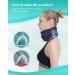 Neck Brace for Neck Pain and Support - Soft Foam Cervical Collar for Sleeping - Wraps Keep Vertebrae Stable and Aligned for Relief of Cervical Spine Pressure for Women & Men (Dark Blue-M) M Dark Blue - Buy Online on GoSupps.com