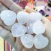 Xiannvxi 5pcs Clear Quartz Crystal Heart Stones - Healing Gemstones for Love Meditation & Reiki | Natural Palm Bag - Buy Online on GoSupps.com