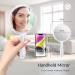 Handheld Double Sided Magnifying Mirror with Handle | 1X 2X Makeup Mirror | Acrylic | Rounded Shape | Transparent - 1 PCS - Buy Online on GoSupps.com