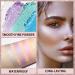 8 Color Face Highlighter Palette - Shimmer & Holographic Eyeshadow - Multichrome Glitter for Makeup Highlight & Contour - Buy Online on GoSupps.com