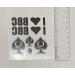 5 Sheets Temporary Tattoos: I Love BBC & QoS Queen of Spades - 30 Total Tattoos - Buy Online on GoSupps.com