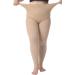 Plus Size 5XL Medical Compression Pantyhose - 20-30 mmHg Compression Leggings for Edema & Varicose Veins - Opaque Footless Waist High Stockings for DVT - Beige - Buy Online on GoSupps.com