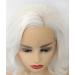 BLUPLE Short Wavy Bob Style White Lace Front Wig 12 Inches - Platinum White Loose Wave Curly Synthetic Hair Replacement Full Wig for Women - Buy Online on GoSupps.com