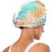 Summer Flower Pattern Dry Hair Cap & Quick Drying Towel Set - Super Absorbent Soft & Comfortable - 2 Piece with Button Headband - Buy Online on GoSupps.com