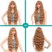 Sylhair Long Brown Curly Wavy Synthetic Wig with Bangs for Women | Stylish & Affordable Wigs - Buy Online on GoSupps.com