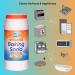 Baking Soda For Cleaning 350g and White Vinegar For Cleaning 500ml Bundled with 1 x Microfiber Cloth and 1 x Non Scratch Scouring Sponge | Bundle by Glameno - Buy Online on GoSupps.com