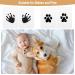 8 Pieces Baby Handprint & Footprint Set | Paw Print Set for Dogs & Cats | Safe Colorless Photo Frame | Perfect Baby Shower Family Gift - Buy Online on GoSupps.com