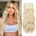 MNMNM 6 Pieces Clip-In Extensions 50 cm Wavy Wavy Hair Extensions Clip-In Hairpiece for Women Synthetic Full Head Hair Extensions with Clips (022D#)