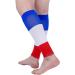 Doc Miller Calf Compression Sleeve - 1 Pair 15-20mmHg Support Socks for Sports & Recovery | Shin Splints Relief | 2-Pair Large Blue/White/Red - International Shipping - Buy Online on GoSupps.com