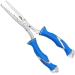 Cuda 8" Stainless Steen Freshwater Fishing Pliers, Needle Nose,Blue