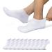 Eksher sneaker socks men and women 10 pairs of running socks short sports socks anti-sweat breathable running socks cotton 35-38 10*white