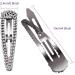 6 Pieces 4 Inch Rhinestone Snap Hair Clips Hair Barrettes Hairpins Crystal Metal Hair Clips for Women Girls Wedding Hair Accessories (Black Silver Gold) - Buy Online on GoSupps.com