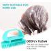 Goohochy Silicon Shampoo Brush for Women - Scalp Massager & Hair Cleaning Device - Blue 10.5x7x5.5cm - Ideal for Head Massage & Laundry Collector - Buy Online on GoSupps.com