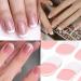 22Stickers Semi Cured Gel Nail Strips French Tip Stickers French Manicure Stickers Gel Nail Stickers Ice Transparent Nude Nail Patches Soft Self-adhesive Gel Nail Sticker Women's Long-lasting Nails - Buy Online on GoSupps.com