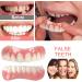 Batlam Dentures Cosmetic Veneer | Instant Natural Tone Dental Silicone Tooth Whitening | Temporary Prosthesis for Men & Women - 2 Pairs - Buy Online on GoSupps.com