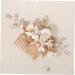 SOESFOUFU Wedding Decoration Pearl Trim Female Head Decor Bridal Comb Ceramics Wedding Supplies New Chinese Style Bride Bridal Head Decor Girls Hair Accessory Bridal Hair Comb - Buy Online on GoSupps.com