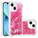 Tivenfezk Nadoli Glitzer Treisand Shell for iPhone 15 Plus silicone shockproof mobile phone cover Transparent TPU bumper protective cover Ly