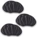 Jinpojun 3 Pairs Heel Cushion Pads Inserts Strong Sticky Backing for Shoes Too Big Sport Shoes Self-Adhesive Heel Cushion for Women and Men Foot Cushions Pads Prevent Grind Feet (Black)