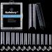 Kalolary 120Pcs Dual Nail U-Shape Forms Gel Nail Extension Mold with 10Pcs Nail Tip Clips for Poly Gel Quick Building