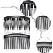 SUNNOW 12Pcs Hair Combs Slides - Plastic French Twist Decorative Hair Accessories for Women Girls - 16 and 23 Teeth (Black, Transparent, Brown) - Buy Online on GoSupps.com