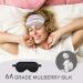 Buy Organic Natural Silk Sleep Mask - 100% Mulberry Silk 25 Momme Eye Mask for Travel & Napping - Adjustable Strap Zero Pressure Soft & Comfortable Perfect Gift (Pink - Buy Online on GoSupps.com