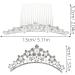 minkissy Rhinestone Pearl Crown Hair Comb - Mini Princess Crown Comb Wedding Crystal Tiara Crown Headbands for Wedding Birthday Party - Buy Online on GoSupps.com