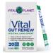 Vital Planet - Vital Gut Renew Powder Supplement for Leaky Gut Repair with L-Glutamine Marshmallow and Ginger Root DGL Licorice Root and Organic Aloe Vera L Glutamine 6000mg 20 Single Serve Packs