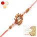 Ghasitaram Gifts Rakhi for Brother Rakhis Online - V0009 Diamond Rakhi with 400 GMS of Soan Papdi