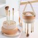 YHSKJCD Makeup Brush Cleaner Mat 3 in 1 Makeup Brush Cleaner Bowl with Brush Drying Holder Cosmetic Brush Cleaning Tool Organiser for Cleaning & Storage & Air Dry (Khaki) - Buy Online on GoSupps.com