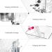 Linkidea Wallmount Toothbrush Holder - Large Capacity 4 Slots Self-Adhesive Plastic - Compatible with Colgate & Oral-B (Transparent Silver) | International Shipping - Buy Online on GoSupps.com