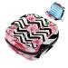 Storage bags for women's bandages pink floral pattern flamingo black zigzag strip portable menstrual pad bag panty liners tampons women's bandages storage holder for women