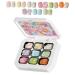 Rrlihjgu Solid Gel | 9 Color Gel Palette | French Tip Glue for Home Manicure Extensions for Women Girls and Bridal Makeup