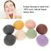 Konjac Peeling Sponge - Natural Facial Cleaning Sponge | 8 Plant Fiber Sponges with Activated Bamboo for All Skin Types - Buy Online on GoSupps.com