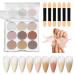 Poudre ongles pigment e | Finition miroir magique brillante Poudre ongles | Art d grad arc-en- D coration DIY pour femmes filles P ques Halloween No l CF03