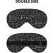 Blackboard Wallpaper Print Soft Eye Mask | Sleep Mask for Men & Women | Perfect for Travel & Relaxation - Buy Online on GoSupps.com