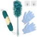 Loofah - Body Scrubber for Shower  Long Handle Back Loofah Shower Brush  Soft Nylon Mesh Back Cleaner Washer  Loofah On a Stick for Men Women  Loofah Sponge Exfoliating Body Scrubber for Skin Care