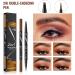 Hellokiss Liquid Eyebrow Pen Curved Brow Pen Trailott Eyebrow Pen 3D Microblading Eyebrow Pencil Upgraded Waterproof with 4-Fork-Tip Precise Brush-Tip 2-in-1 Microblading Eyebrow Pencil (01#) - Buy Online on GoSupps.com