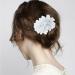 6 Pcs White Crystal Flower Hair Clips - Bridal Wedding Hair Barrettes for Women and Girls - Buy Online on GoSupps.com