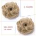 Buy 2PCs Hair Tie & Extensions - Realistic Ash Blond Bun & Thickening Rubber Bands | 70g/Pack - Buy Online on GoSupps.com