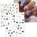 JMEOWIO 9 Sheets Spring Flower Nail Art Stickers Decals Self-Adhesive Colorful Summer Floral Nail Supplies Nail Art Design Decoration Accessories - Buy Online on GoSupps.com